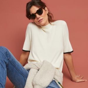 Anthropologie Mock Neck Top